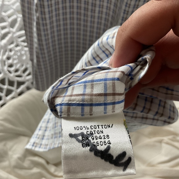 Bugatchi mens long sleeve dressy shirt - Picture 6 of 6